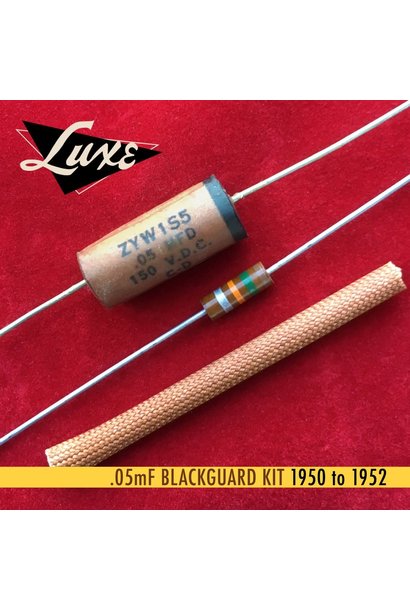 Luxe 1950-1952 Blackguard/Broadcaster Paper & Foil Capacitor Kit