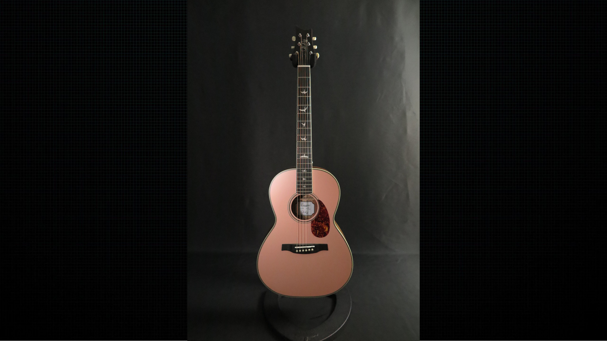 PRS SE P20E Parlor Acoustic Electric Guitar - Limited Edition - Pink Lotus-2