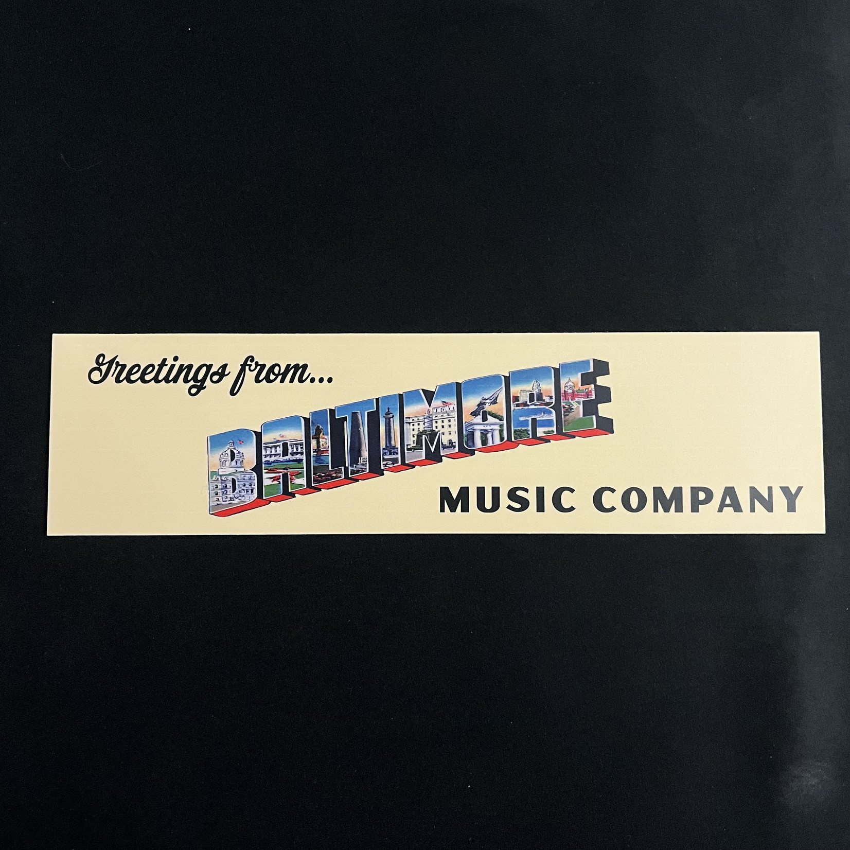 Baltimore Music Company Greetings From BMC Bumper Sticker