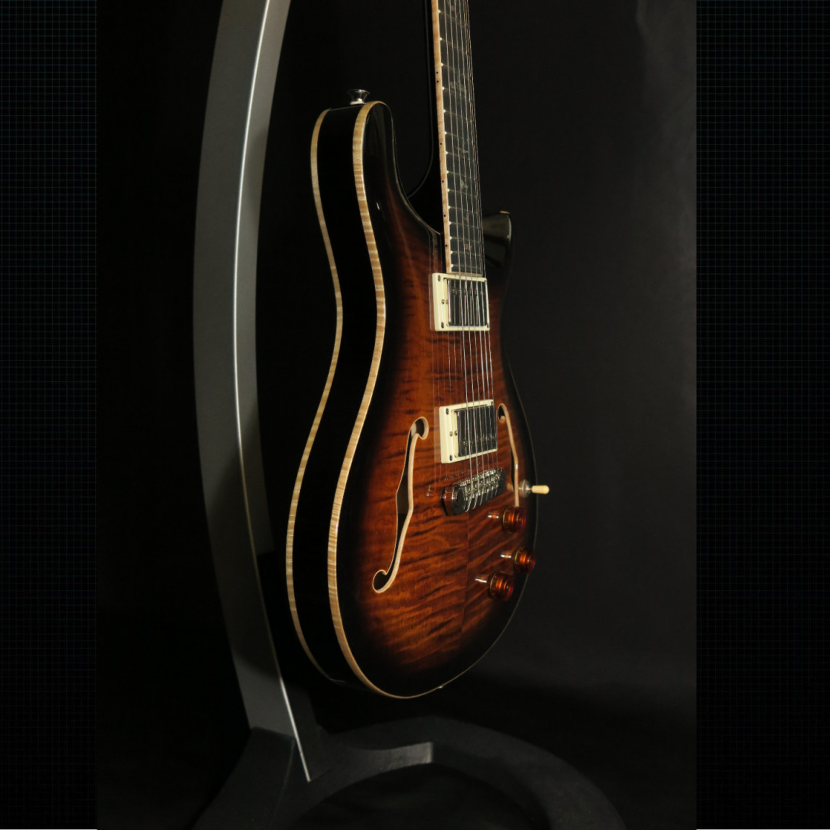 Paul Reed Smith PRS SE Hollowbody II Piezo Electric Guitar - Black Gold Burst