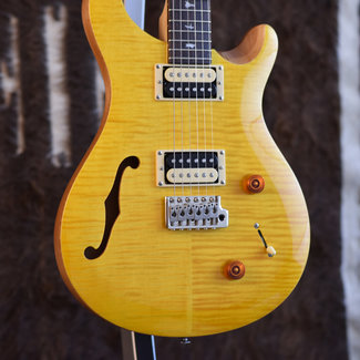 Paul Reed Smith PRS SE Custom 22 Semi-Hollow Electric Guitar - Santana Yellow