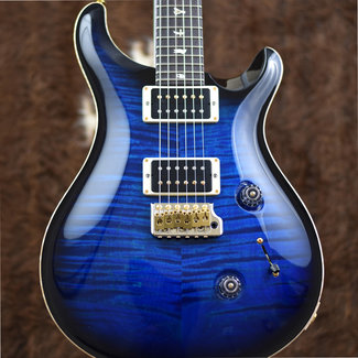 Paul Reed Smith PRS Custom 24 10-Top Electric Guitar - Aquamarine Black Burst (Demo*)