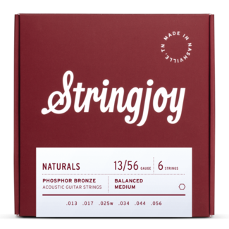 Stringjoy Stringjoy Naturals SJ-NB1356 | Medium Gauge (13-56) Phosphor Bronze Acoustic Guitar Strings