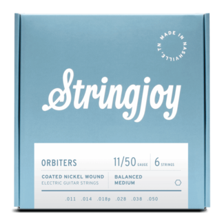 Stringjoy Stringjoy Orbiters | Balanced Medium Gauge (11-50) Coated Nickel Wound Electric Guitar Strings