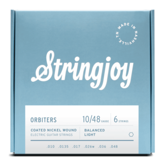 Stringjoy Stringjoy Orbiters | Balanced Light Gauge (10-48) Coated Nickel Wound Electric Guitar Strings