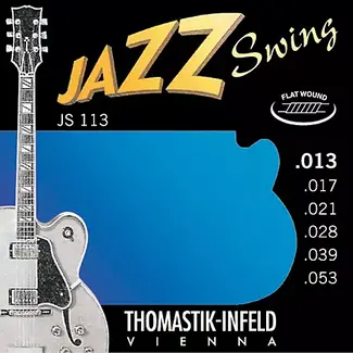 Thomastik-Infeld Thomastik-Infeld JS113 Jazz Swing Nickel Flat-Wound Guitar Strings - Medium (13-53)