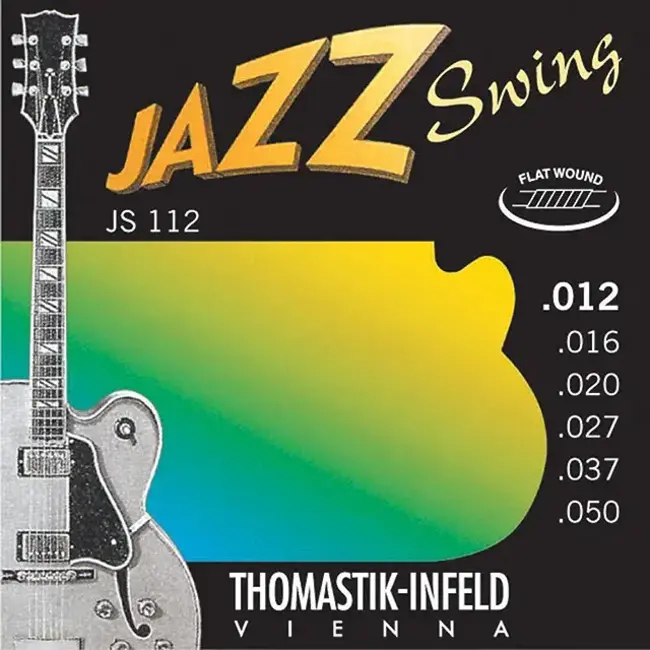 Thomastik-Infeld JS112 Jazz Swing Nickel Flat-Wound Guitar Strings - Medium Light (12-50)