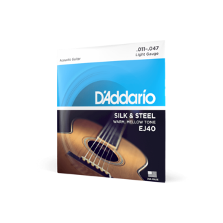 D'Addario D'Addario EJ40 11-47 Light, Silk & Steel Acoustic Guitar Strings