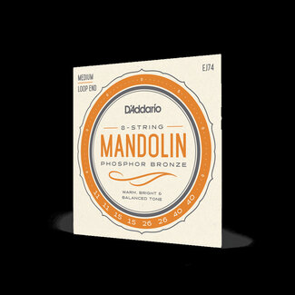 D'Addario D'Addario EJ74 Mandolin Strings, Phosphor Bronze, 11-40 Medium
