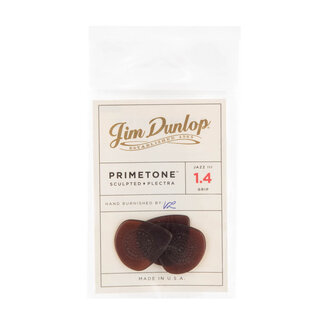 Dunlop 518P140 Primetone Jazz III Grip Guitar Picks 1.4mm (3-pack)