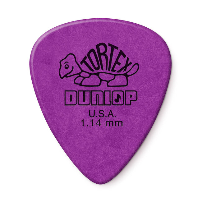 Dunlop Tortex Standard Guitar Picks - 1.14mm Purple (12-pack)