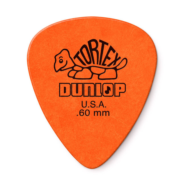 Dunlop Tortex Standard Guitar Picks - .60mm Orange (12-pack)