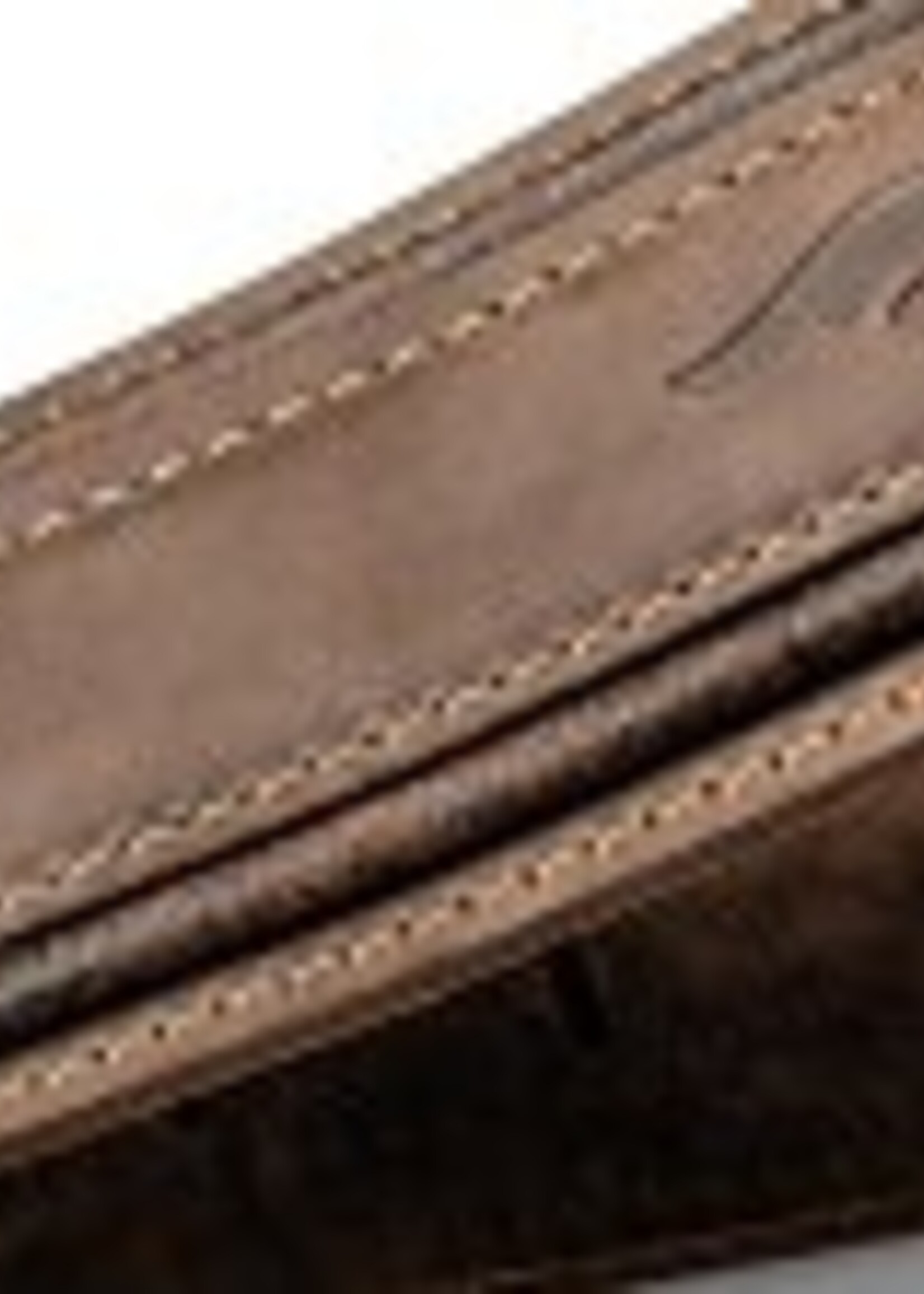 Taylor Taylor Element Distressed Leather Strap, 2.5” Dark Brown