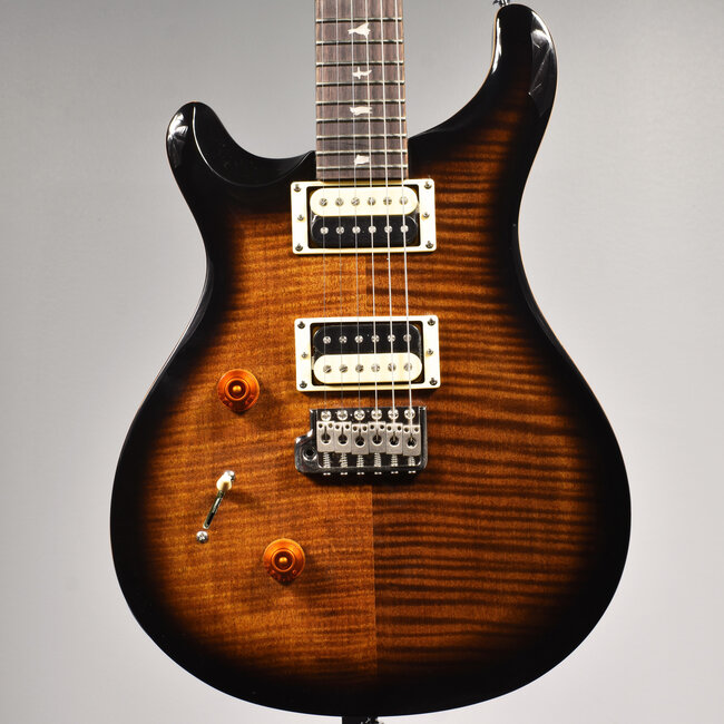 PRS SE Custom 24 Lefty Electric Guitar - Black Gold Sunburst
