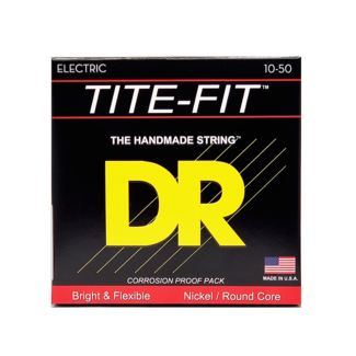 DR Strings DR Strings TITE-FIT™ - Nickel Plated Electric Guitar Strings: Medium Plus 10-50