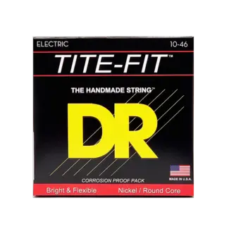 DR Strings DR Strings TITE-FIT™ - Nickel Plated Electric Guitar Strings: Medium 10-46