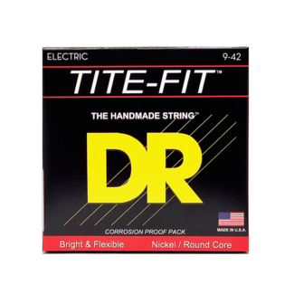 DR Strings DR Strings TITE-FIT™ - Nickel Plated Electric Guitar Strings: Light 9-42