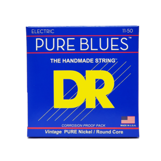 DR Strings DR Strings PURE BLUES™ - Pure Nickel Electric Guitar Strings: Heavy 11-50