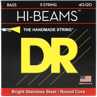 DR Strings DR Strings HI-BEAM™ - Stainless Steel Bass Strings: 5-String Light 40-120