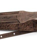 Taylor Taylor Element Distressed Leather Strap, 2.5” Dark Brown