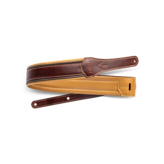 Taylor Taylor Ascension Strap, Cordovan Leather, 2.5" Cordovan, Black, Butterscotch