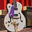 2006 Gretsch G6196T Country Club with Bigsby Left-Handed Electric Guitar - White/Lavender Refin w/ OHSC (Used)