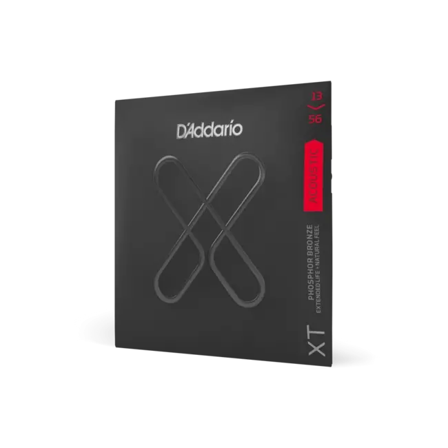 D'Addario 13-56 Medium, XT Phosphor Bronze Coated Acoustic Guitar Strings, XTAPB1356