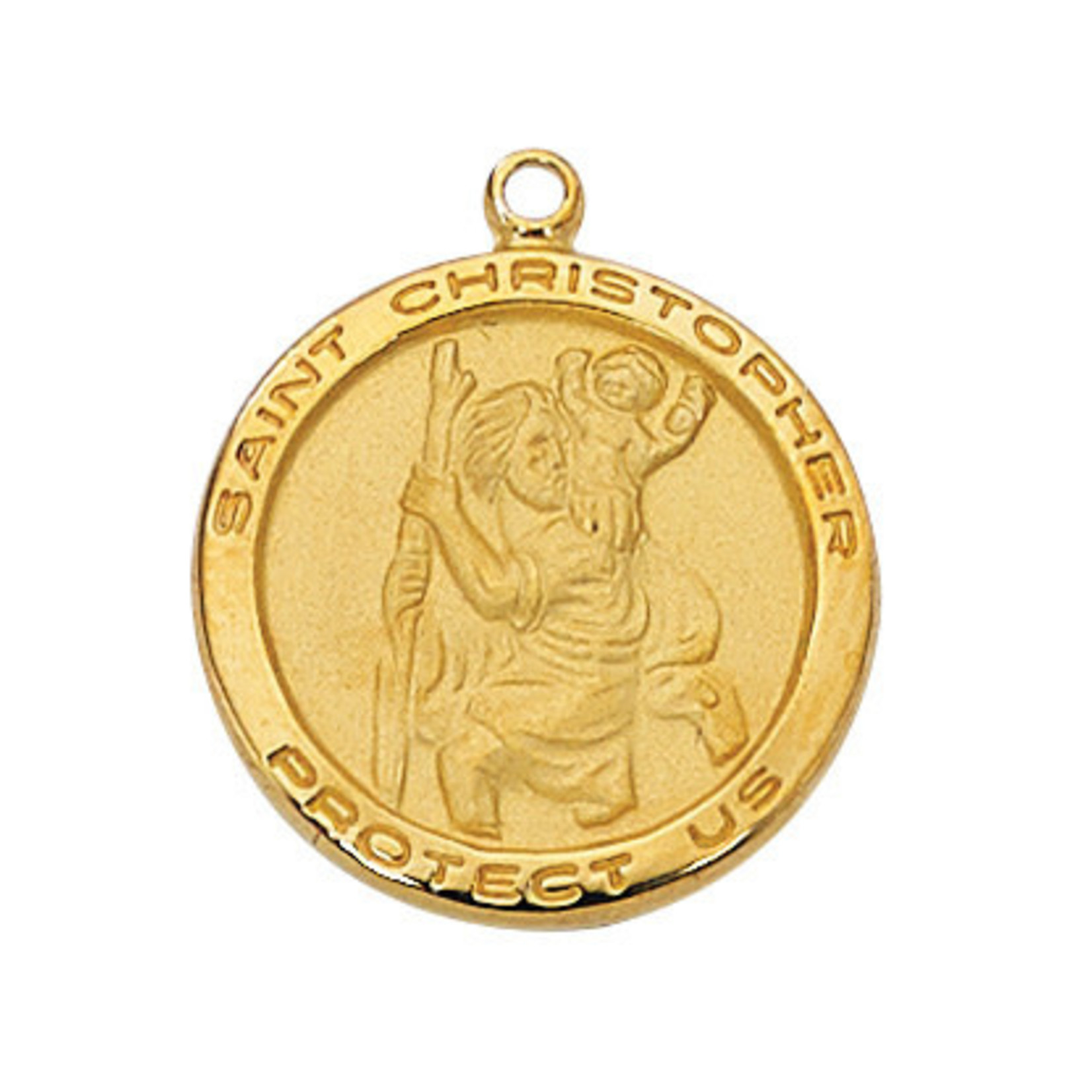 Gold over Sterling St. Christopher Medal