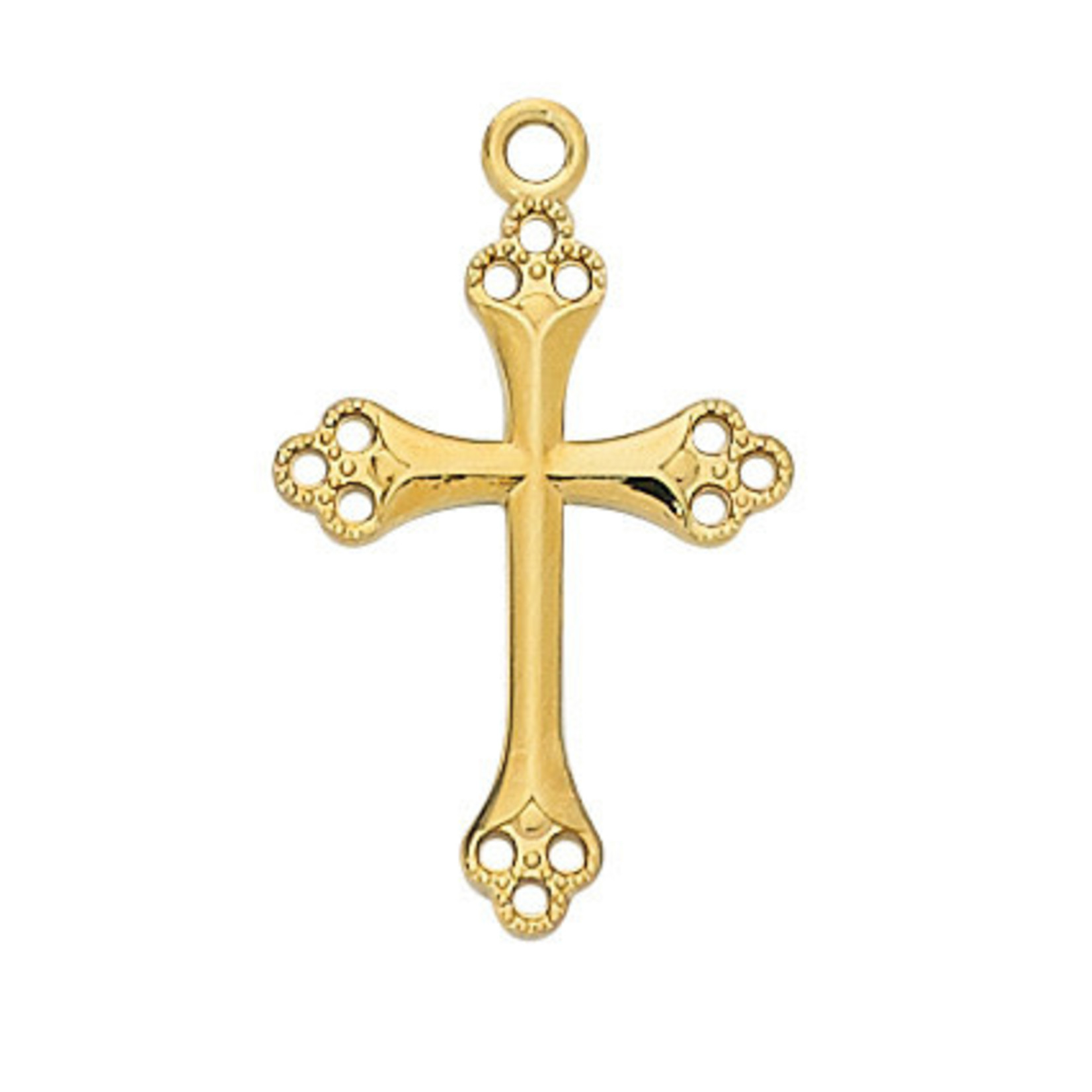 Gold over Sterling Cross Pendant