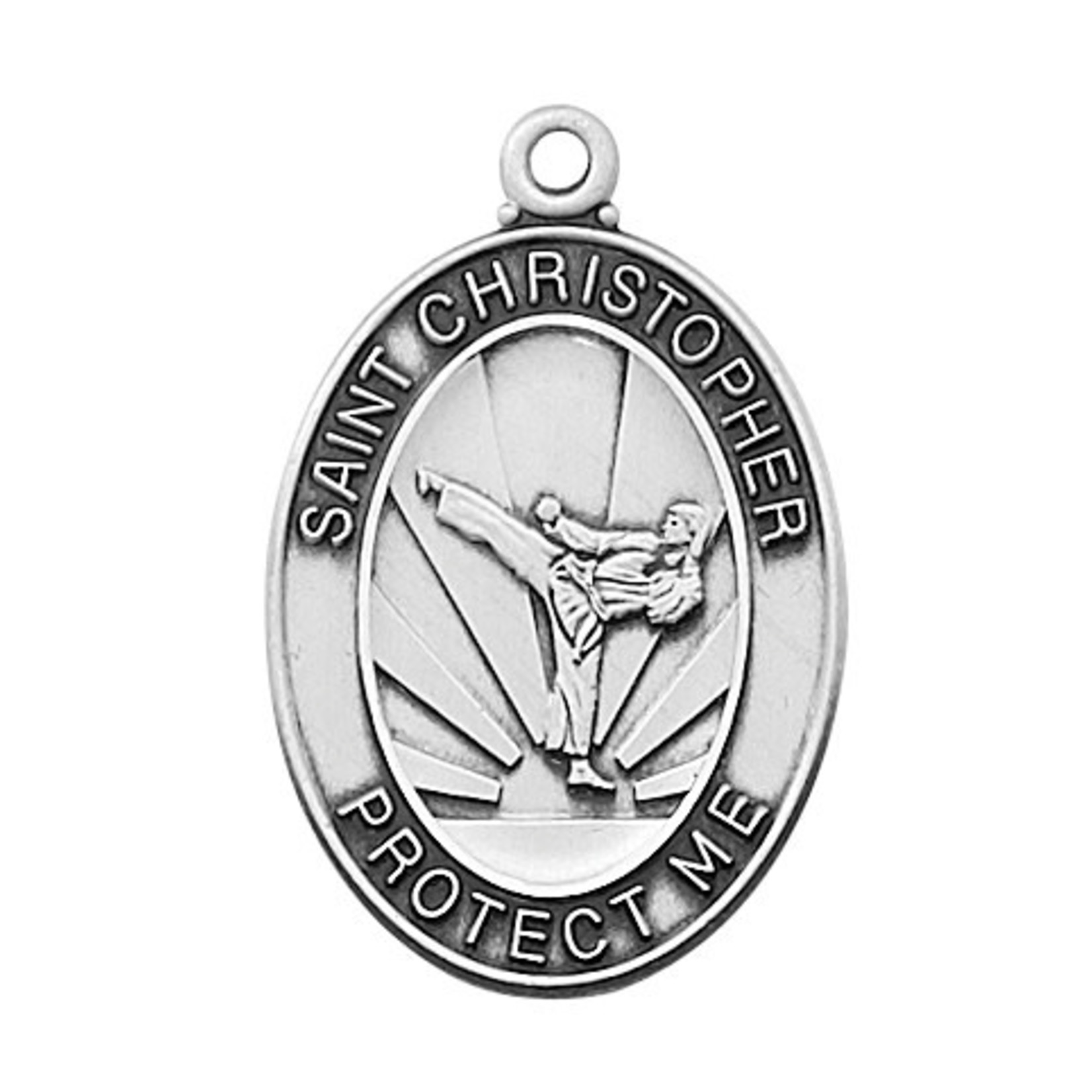Sterling Silver Karate Medal