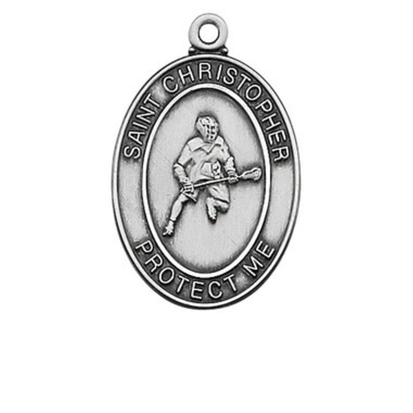 Sterling Silver Lacrosse Medal