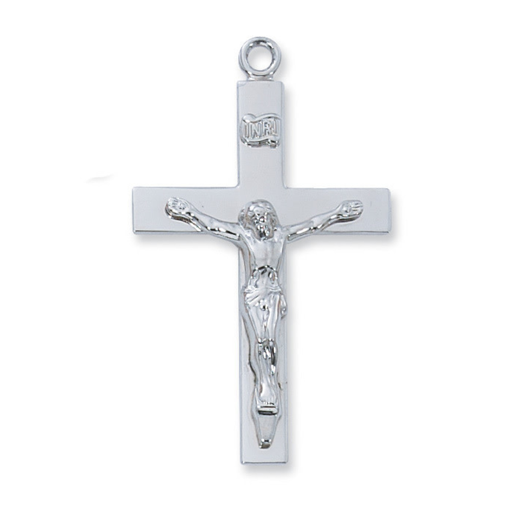 Sterling Silver Lord's Prayer Crucifix Pendant