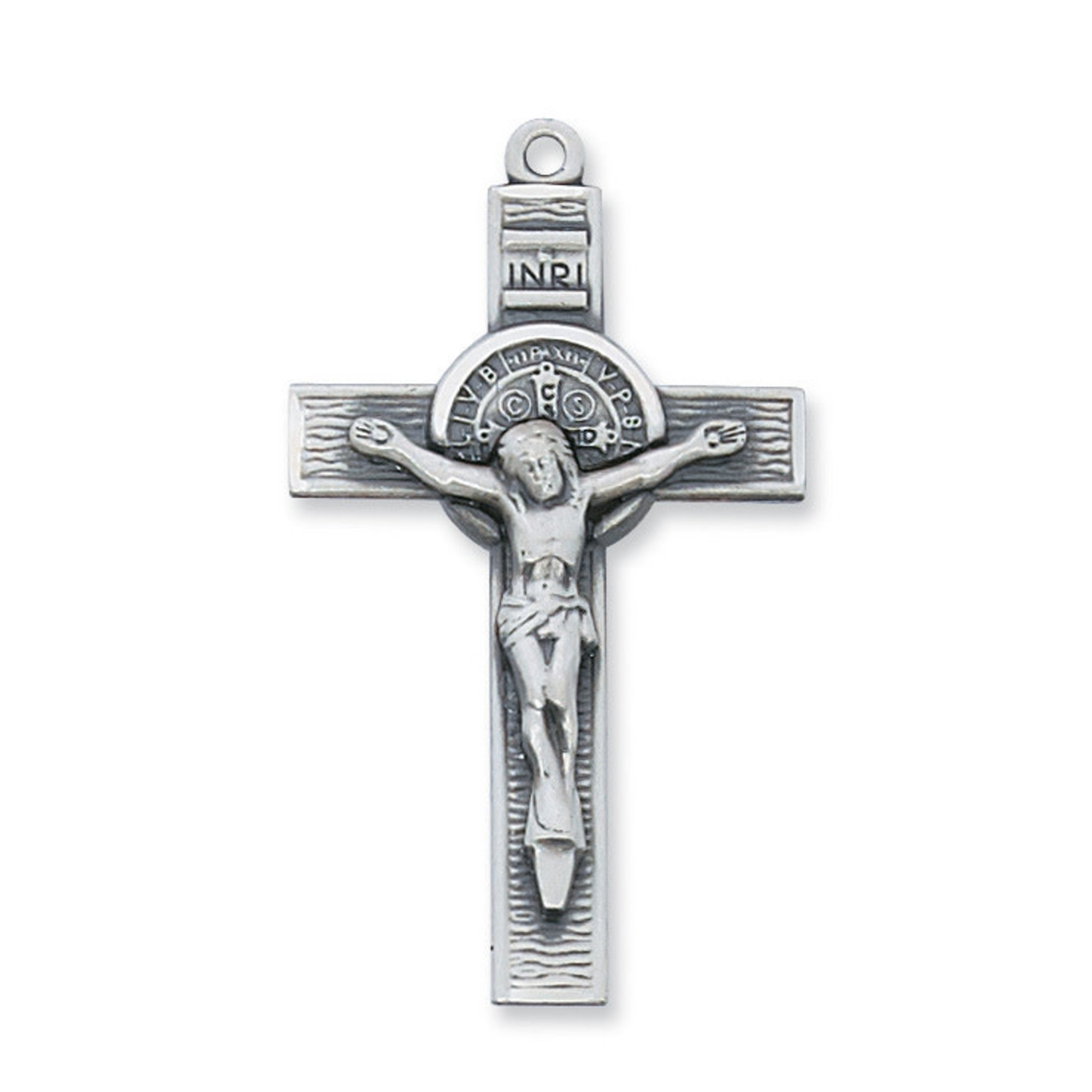 Sterling Silver St. Benedict Crucifix w/ 24" Chain
