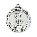 Sterling Silver National Guard Medal