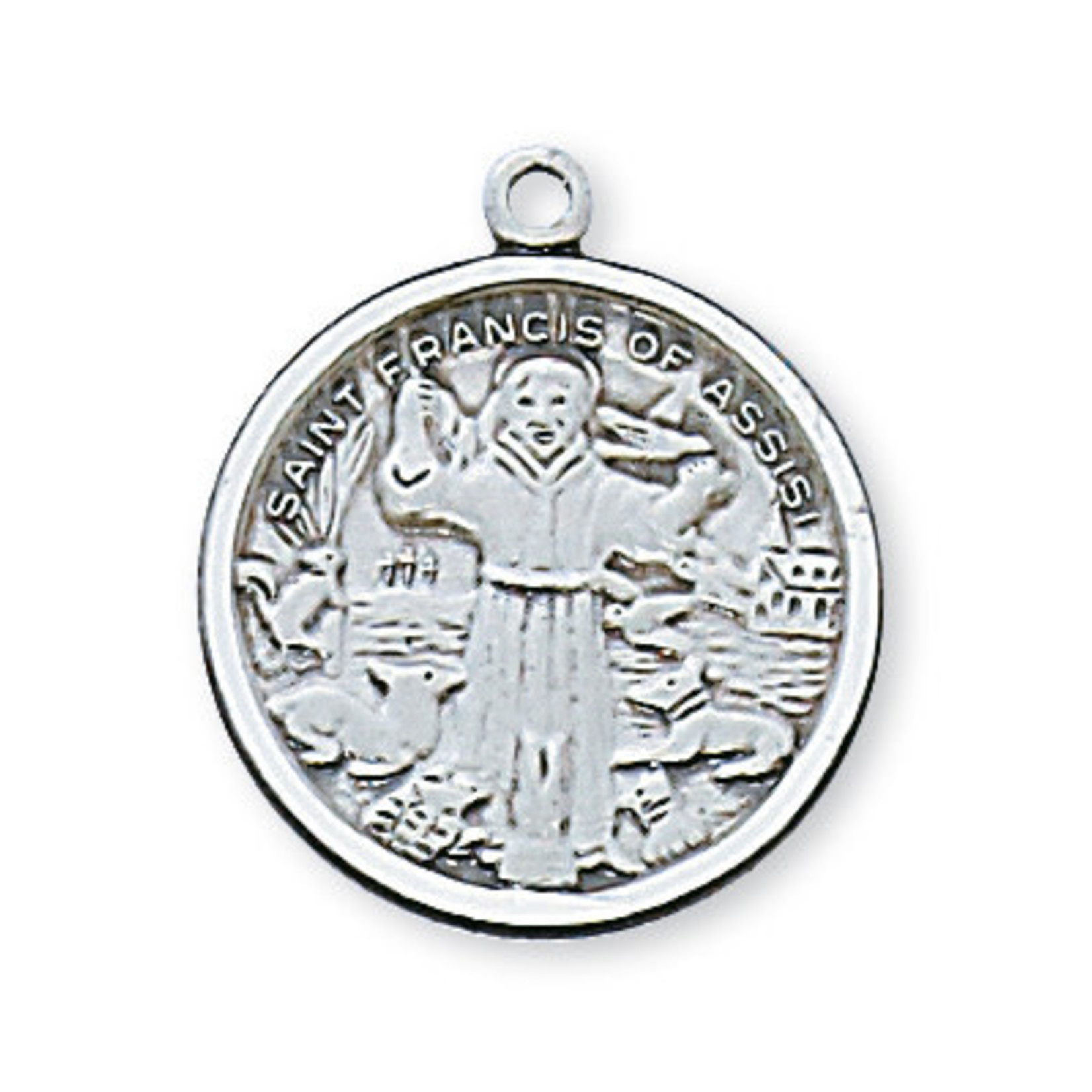 Sterling Silver St. Francis Medal