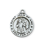 Sterling Silver Small St. Joan of Arc Medal