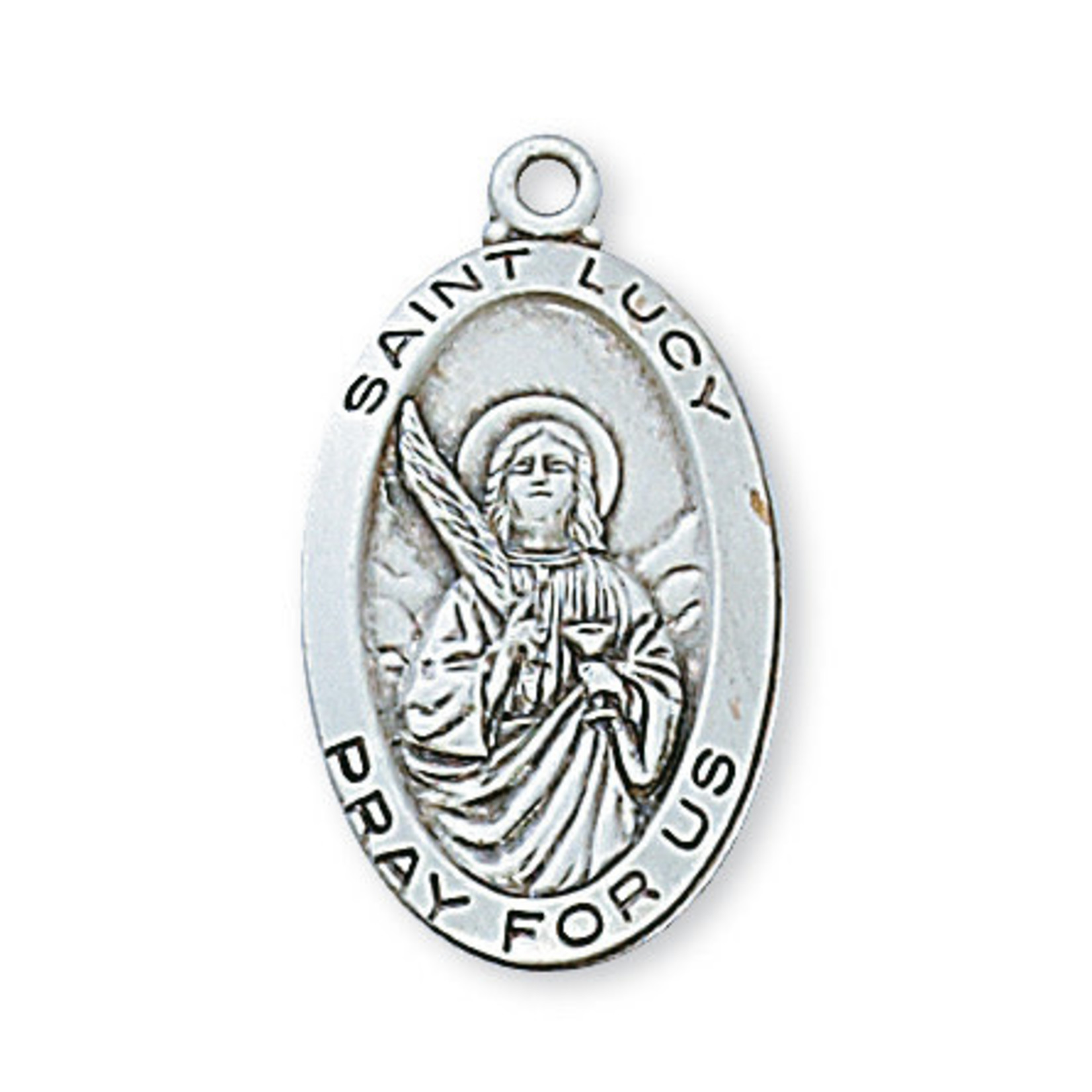 Sterling Silver St. Lucy Medal