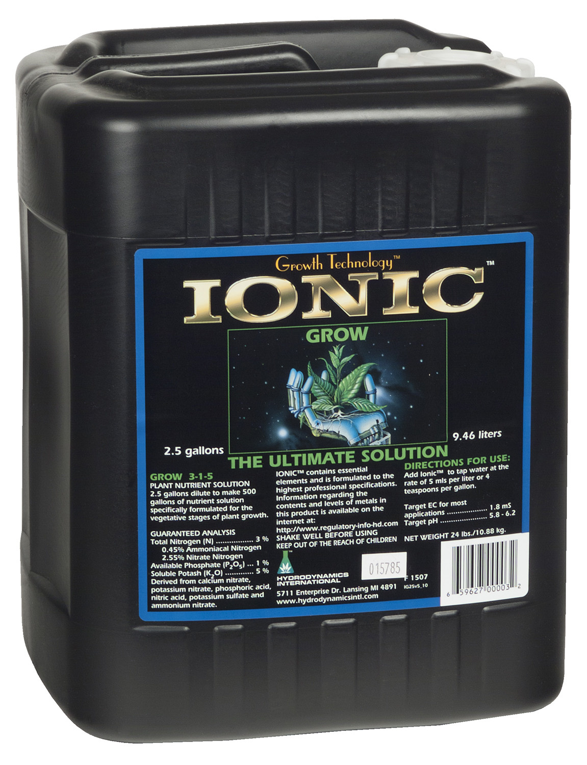 Hydro Dynamics International HDI Ionic Grow