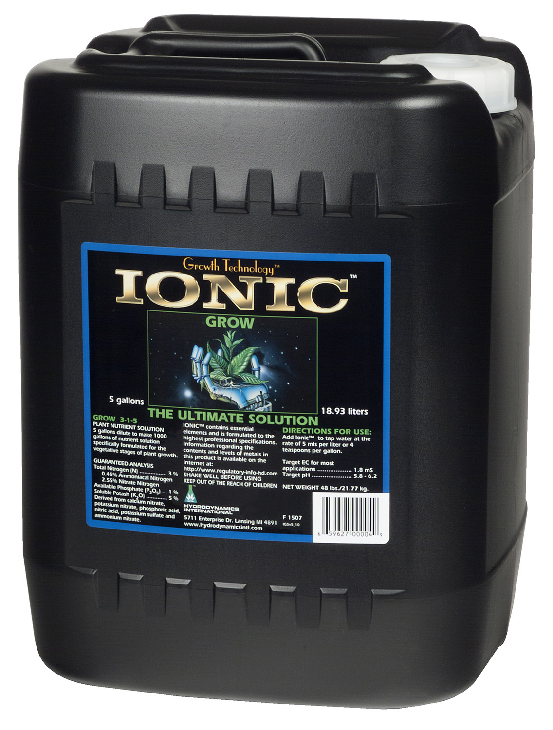Hydro Dynamics International HDI Ionic Grow
