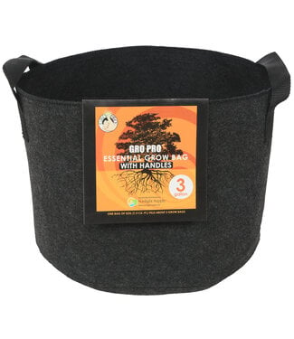 Gro Pro Gro Pro Essential Round Fabric Pots with Handles