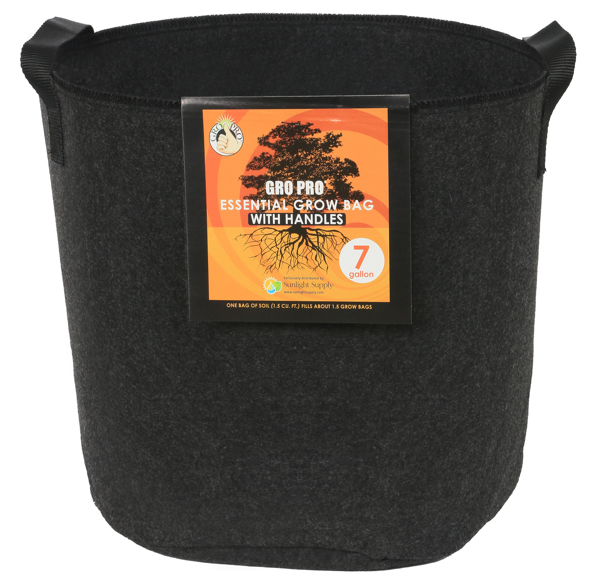 Gro Pro Gro Pro Essential Round Fabric Pots with Handles