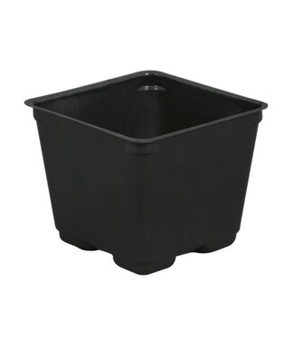 Gro Pro Gro Pro Square Plastic Pot Black 4 in