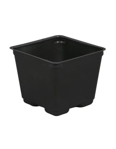 Gro Pro Gro Pro Square Plastic Pot Black 4 in