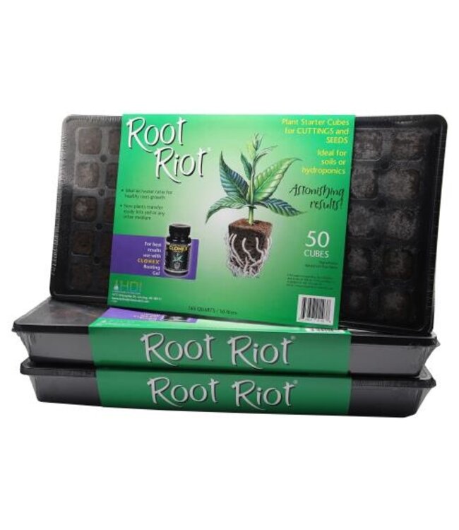 Hydro Dynamics International Root Riot Cube Tray 50 Cube