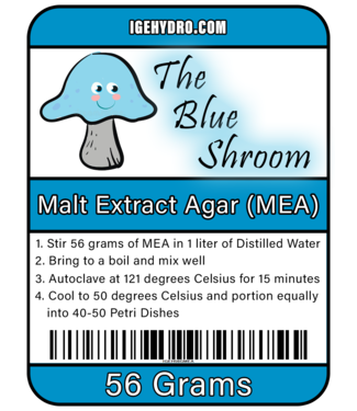 The Blue Shroom Malt Extract Agar (MEA) 56 gram