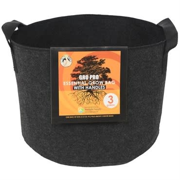Gro Pro Gro Pro Essential Round Fabric Pots with Handles