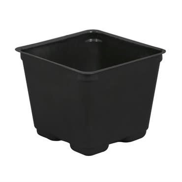 Gro Pro Gro Pro Square Plastic Pot Black 4 in