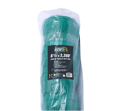 Grower's Edge Trellis Netting 6.5' x 3300' GREEN