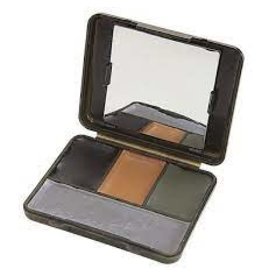 Allen Vanish Maquillage Camouflage avec Miroir 4 couleurs, Noir, Marron, Gris et Olive