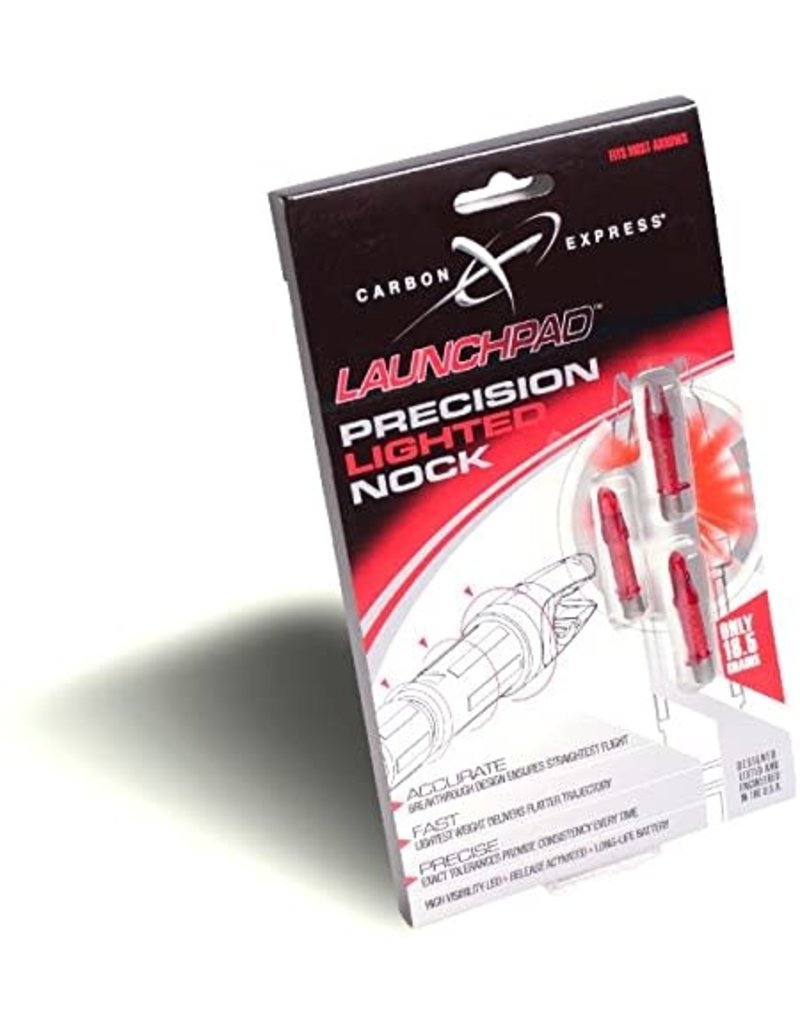 Carbon Express Launch Pad Precision Ltd Nock Pink 3Pk